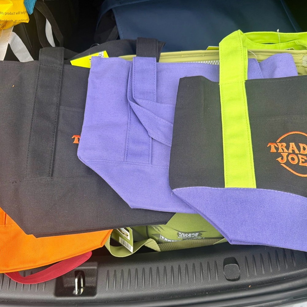 Trader Joe's canvas bag Halloween SET